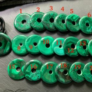 Malachite Donut Pendant