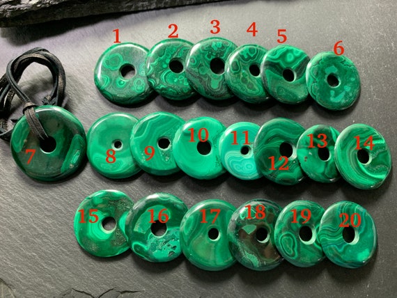 Malachite Donut Pendant Malachite Donut Pendant
