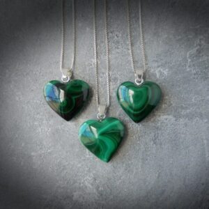 Malachite Necklace Sterling Silver • Malachite Pendant • Genuine Malachite Necklace • Green Malachite Pendant • Holiday Gift • Gift For Her