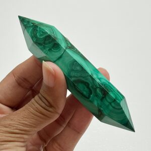 High quality natural Malachite DT wand - healing crystals, High Grade Malachite Double Terminated Points/Wands
