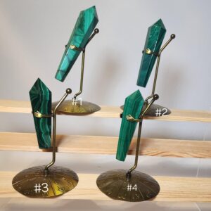 Natural Malachite Wands, Points by Luckycrystalsfamily (1.4k sales)