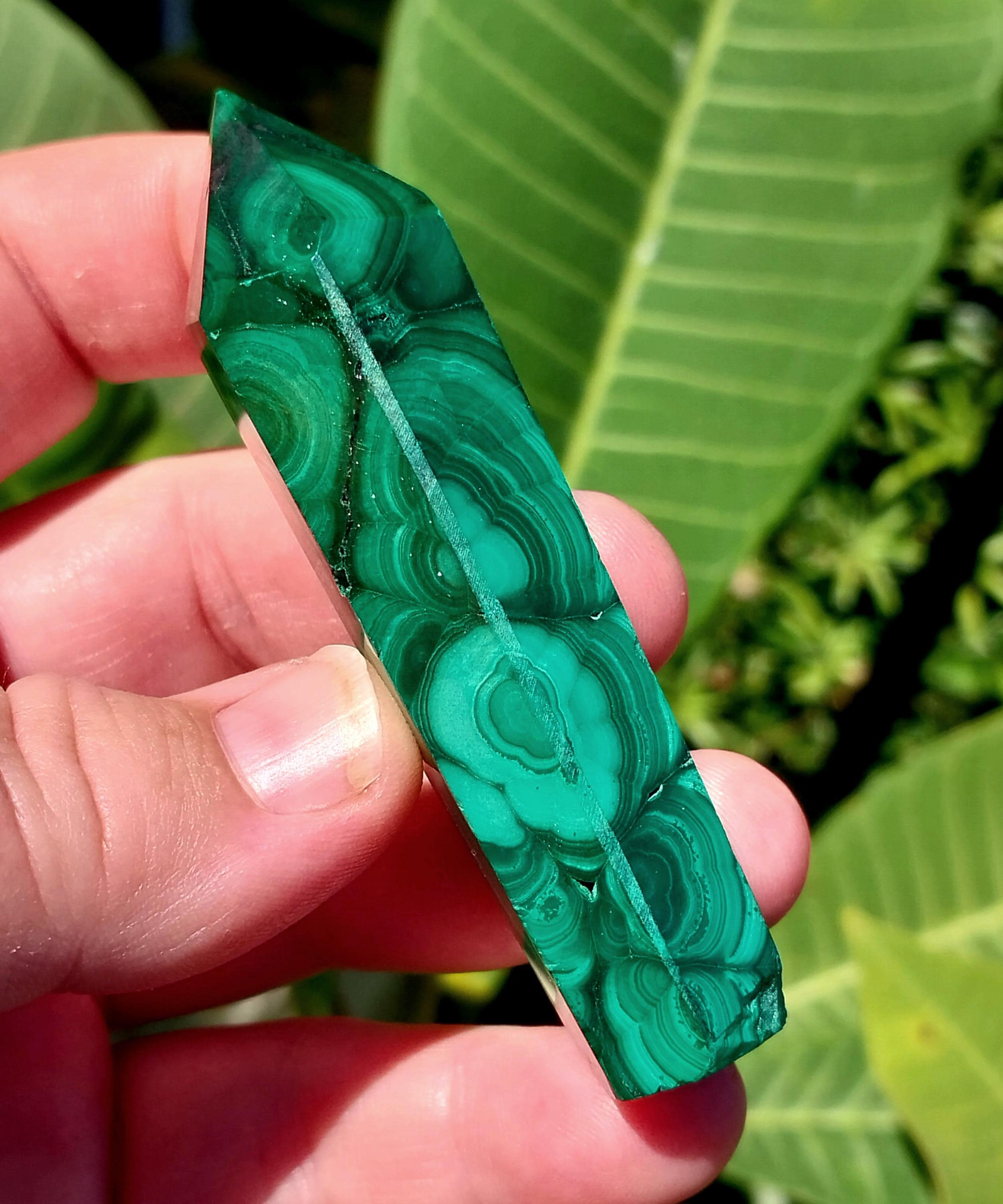 Stunning Polished Banded Malachite Wand. Green Malachite Wand. Crystal Wand. Malachite Wand Crystal. Green Malachite. Malachite Crystal Wand