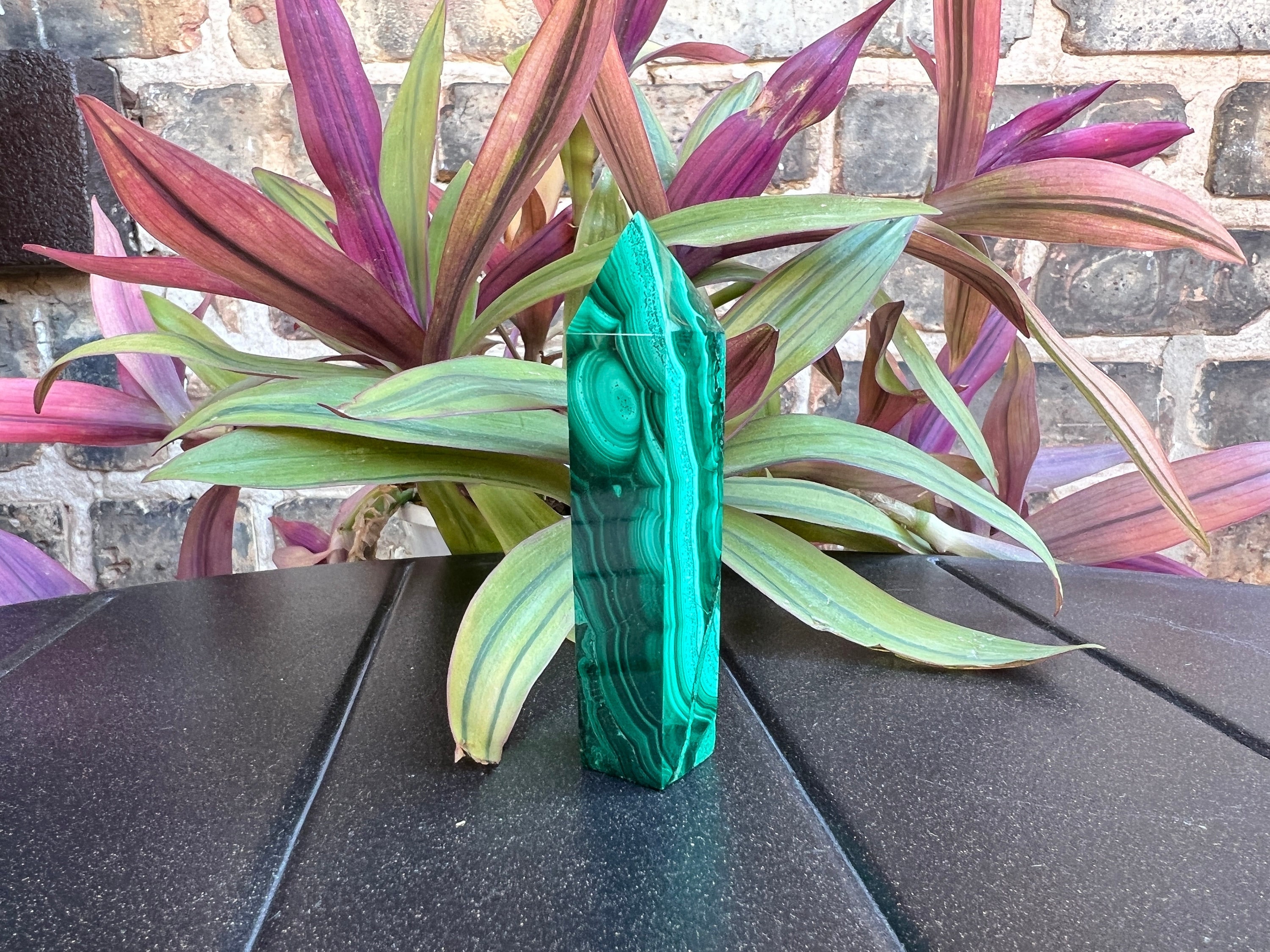 Malachite Tower Point Wand