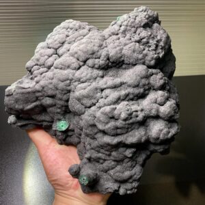 12.3lb Natural Botryoidal Malachite Mineral Specimen, top Quality Gray Symbiotic Ore, raw Green Malachite Cluster, large Malachite Gift For Her