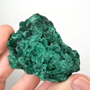 Botryoidal Fibrous Malachite Mineral Specimen, Natural Chatoyant Green Silky Malachite Crystal, Raw High Quality Velvet Malachite Cluster