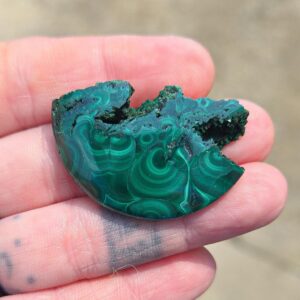 Malachite Raw Edge Cabochon