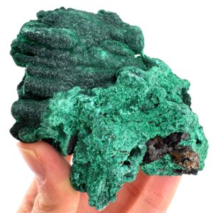 Fibrous Malachite (DR Congo) | raw green malachite crystal, mineral specimen