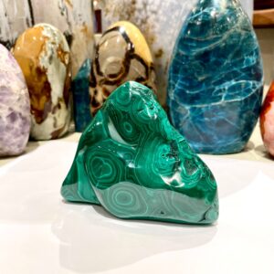 Natural Malachite Raw Free Standing Green Stone Rock Crystals Yoga Reiki Meditation 4”