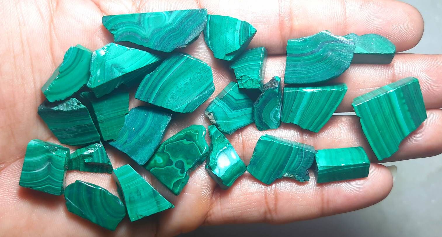 Natural Malachite Rough Gemstone: Unpolished Stone For Jewelry Natural Malachite Rough Gemstone: Unpolished Stone For Jewelry