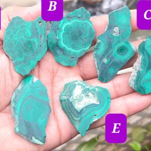 Natural Malachite Unpolished Slices Gemstone,aaa Quality Malachite Rough,malachite Gemstone,malachite Specimen,malachite Chunk,malachite Raw
