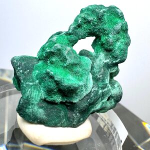 Unique Malachite Specimen | Fibrous Malachite | Velvet Malachite Raw Mineral Thumbnail Specimen