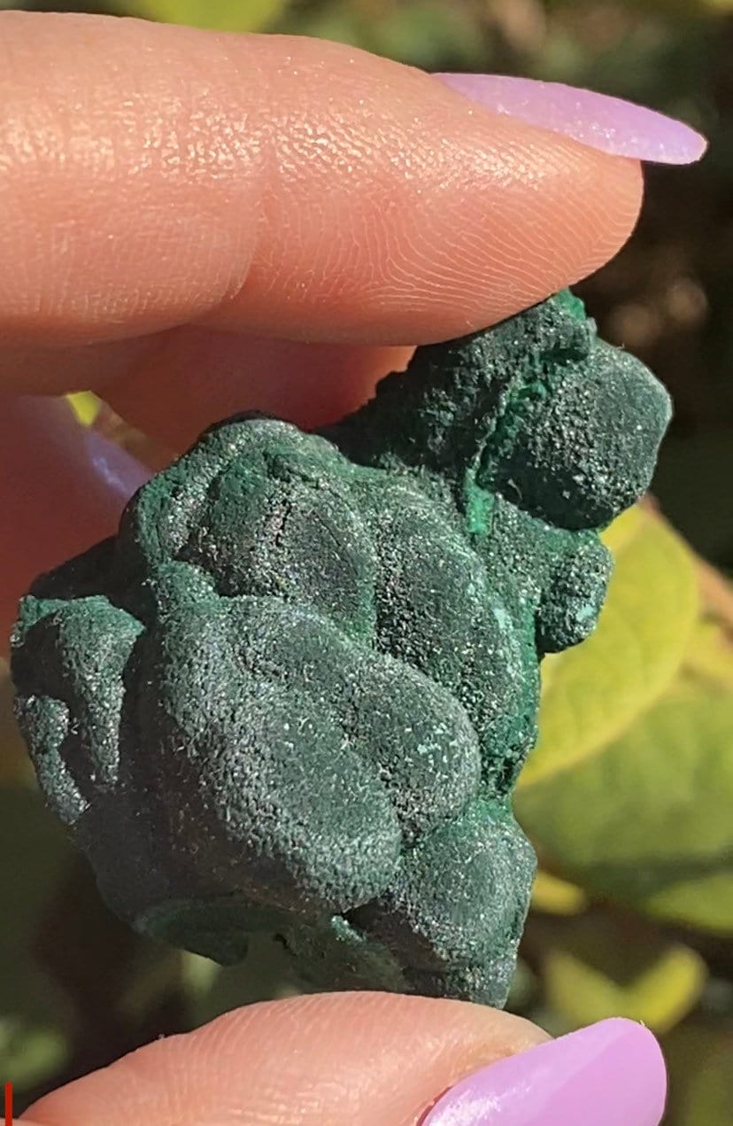 Velvety Bubbly Malachite Crystal Specimen, Hunan China