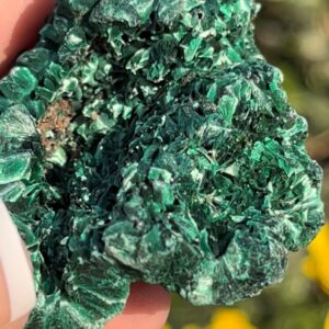 Velvety Fibrous Malachite Specimen | Raw Crystal, Hunan China