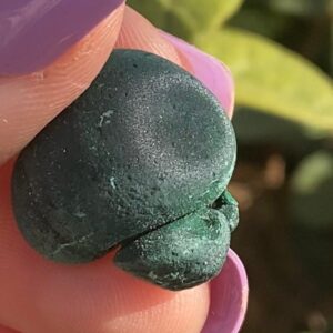 Velvety Green Malachite Specimen | Raw Cats Eye Crystal, China
