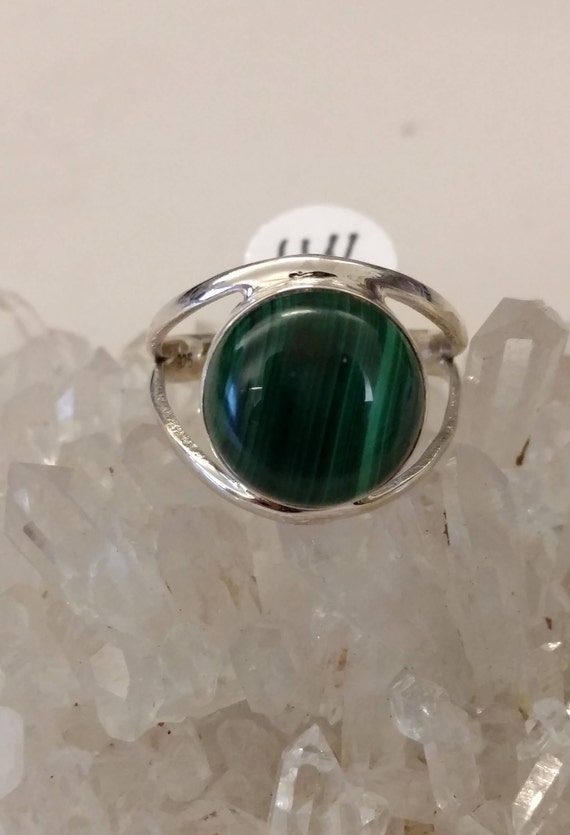 Malachite Ring, Size 11 1/2