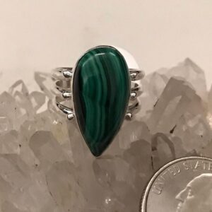 Malachite Ring, Size 5
