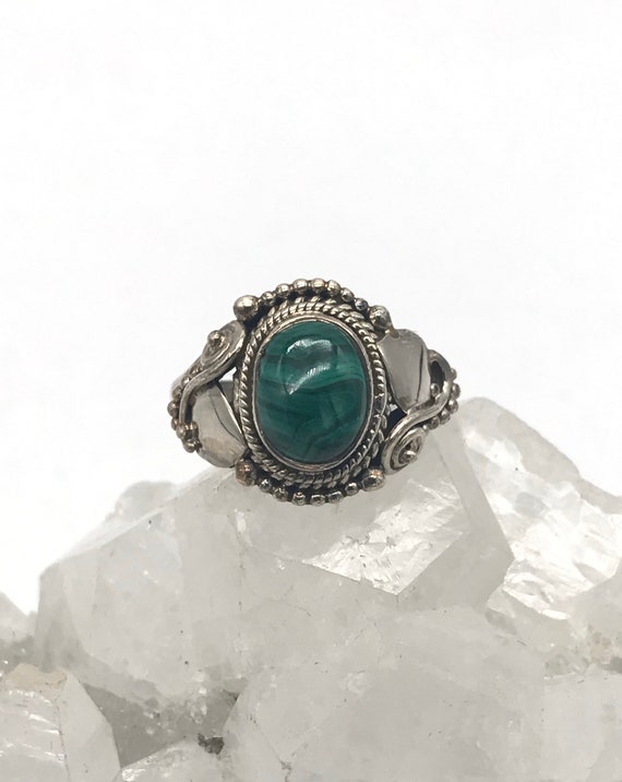 Malachite Ring Size 6 1/2
