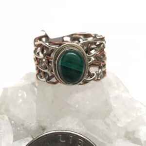 Malachite Ring Size 8