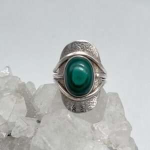 Malachite Ring Size 9