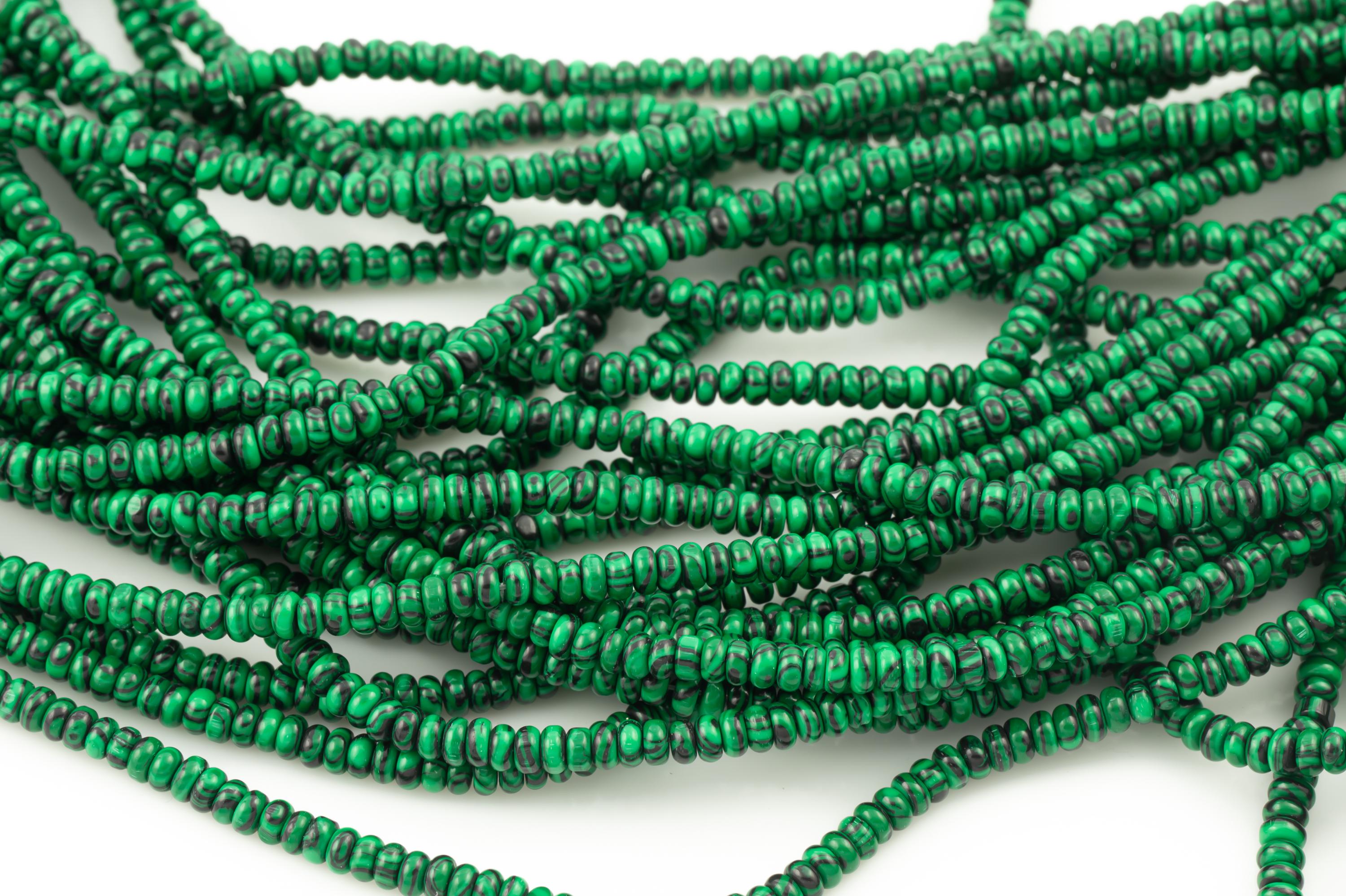 Malachite - High Quality In Smooth Saucer Roundel, 4mm Flat Rondel 15 Inches Thin Roundel Malachite - High Quality In Smooth Saucer Roundel, 4mm Flat Rondel 15 Inches Thin Roundel