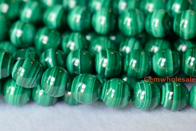 15.5" Aaa 6mm/8mm Genuine Natural Malachite Round Beads, High Quality Green Gemstone, High Quality Diy Beads Supply, Gemstone Wholesaler Kt 15.5" Aaa 6mm/8mm Genuine Natural Malachite Round Beads, High Quality Green Gemstone, High Quality Diy Beads Supply, Gemstone Wholesaler Kt