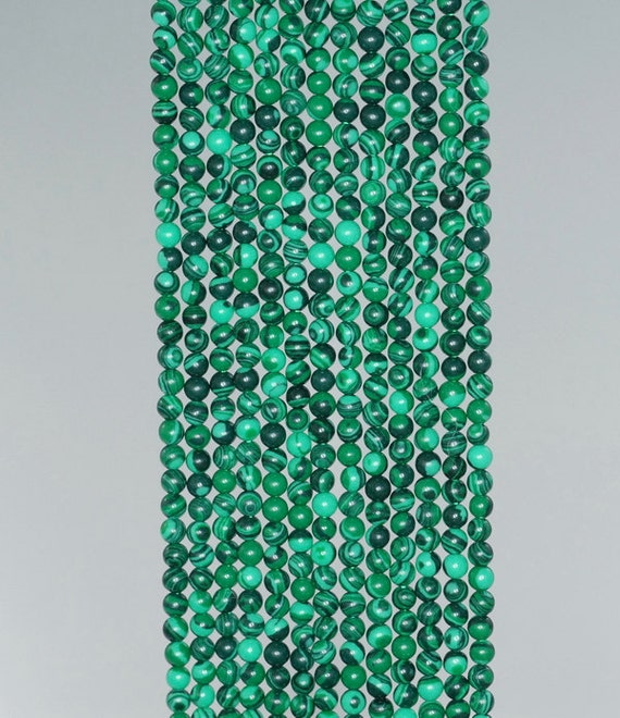 2mm Hedge Mazes Malachite Gemstone, Swirly Green, Round 2mm Loose Beads 16 Inch Full Strand Lot 1,2,6,12 And 50 (80004632-107)