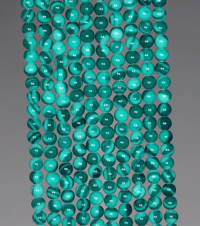 3mm Malachite Gemstone Round 3mm Loose Beads 16 Inch Full Strand (80001175-439)