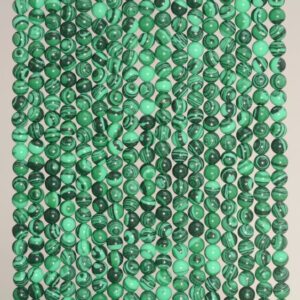 3mm Hedge Mazes Malachite Gemstone Round 3mm Loose Beads 16 Inch Full Strand (90114020-107 - 3mm A)
