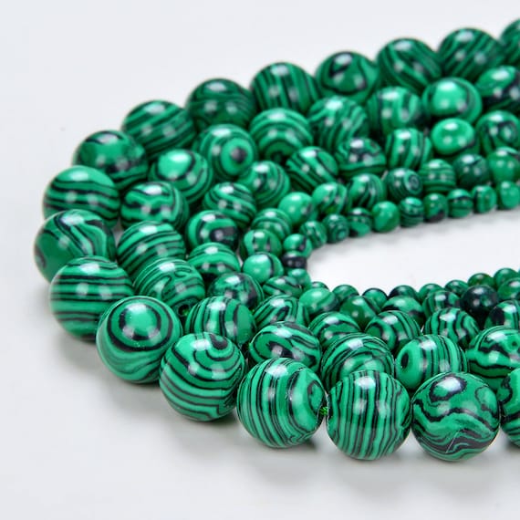 8mm Hedge Mazes Malachite Gemstone Green Round 8mm Loose Beads 15.5 Inch Full Strand Lot 1,2,6,12 And 50 (90146418-217)