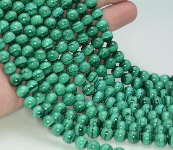 Genuine Natural Malachite Gemstone Grade Aaa Light Green Smooth 6mm 8mm Round Loose Beads (141) Genuine Natural Malachite Gemstone Grade Aaa Light Green Smooth 6mm 8mm Round Loose Beads (141)