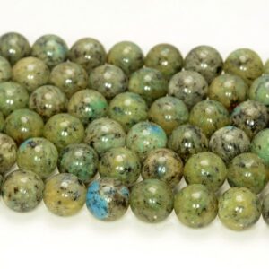 Genuine Natural Rare Green K2 Stone Malachite Inclusion Grade A Gemstone Round 8mm 9mm 10mm Loose Beads 7 Inch Half Strand (812)