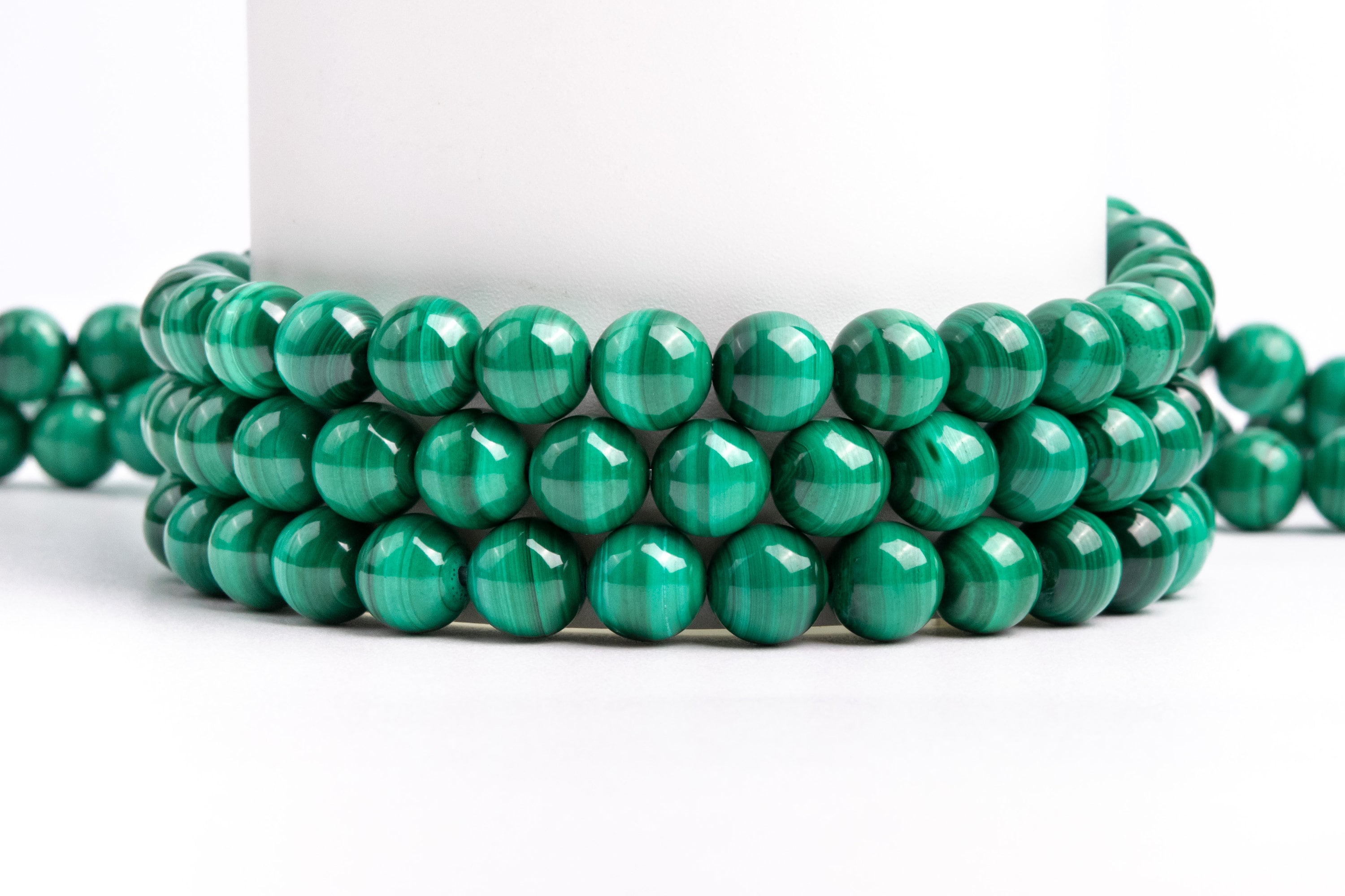 Natural Green Malachite Gemstone Grade Aaa Round 4mm 6mm 8mm 10mm 12mm Loose Beads