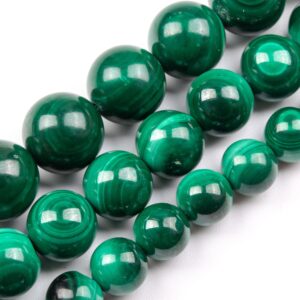Sky Eye Deep Green Malachite Beads Genuine Natural Grade Aaa Gemstone Round Loose Beads 8mm 10mm 12mm Bulk Lot Options