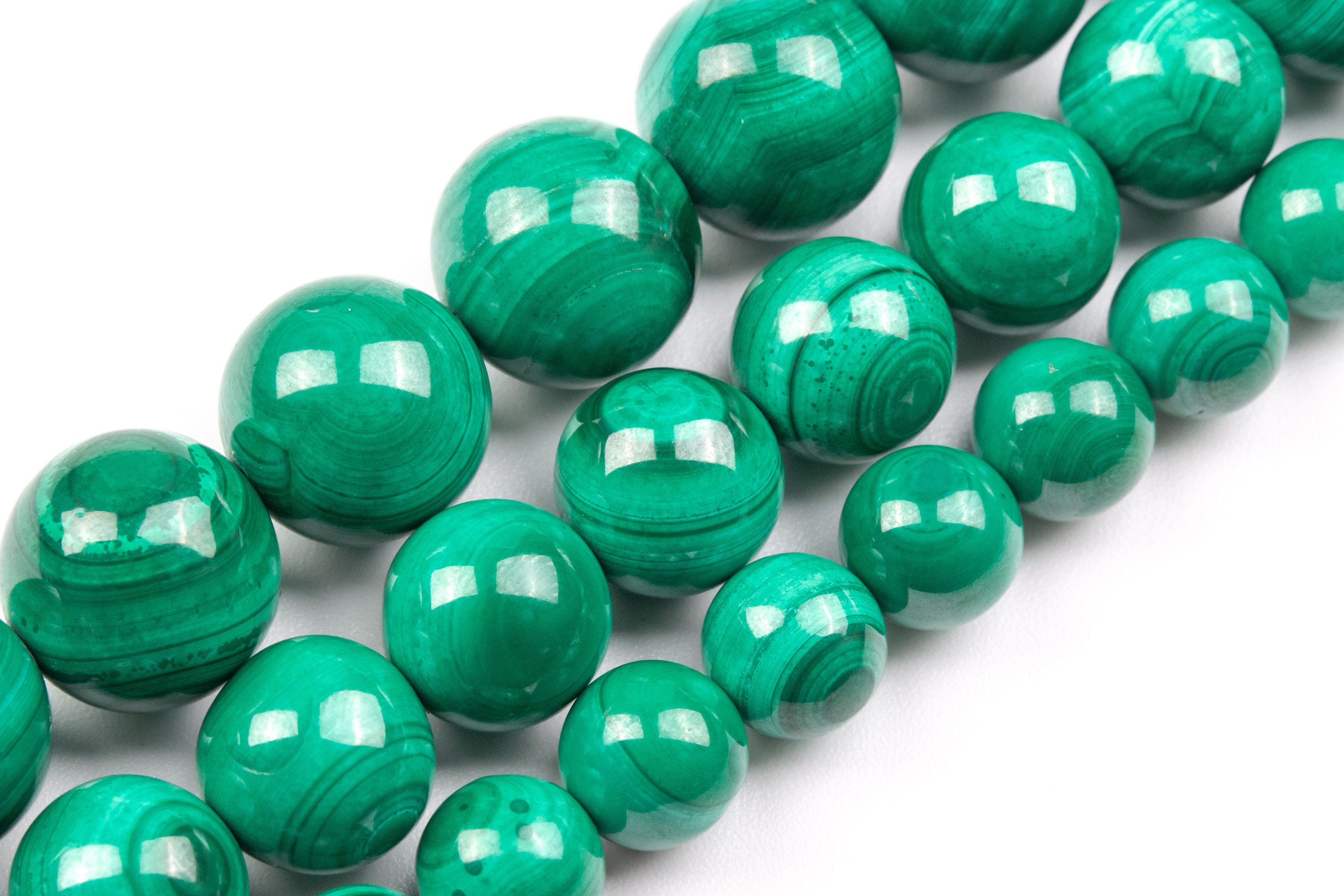 Sky Eye Green Malachite Beads Genuine Natural Grade Aaa Gemstone Round Loose Beads 8mm 10mm 12mm Bulk Lot Options