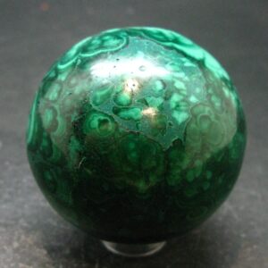 Amazing Rich Vivid Vibrant Green Malachite Sphere Ball From Congo - 1.8"