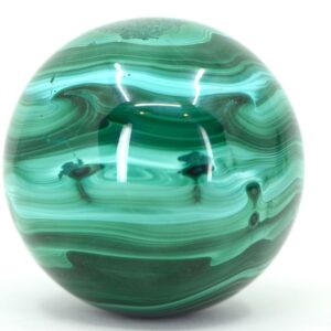 Banded Malachite Sphere