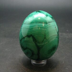 Malachite Egg Carving From Congo - 1.9" - 142.17 Grams