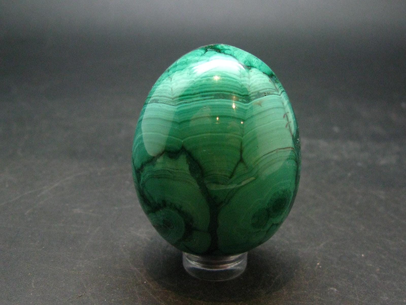 Malachite Egg Carving From Congo - 1.9" - 142.17 Grams