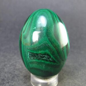 Malachite Egg Carving From Congo - 1.6" - 56.2 Grams