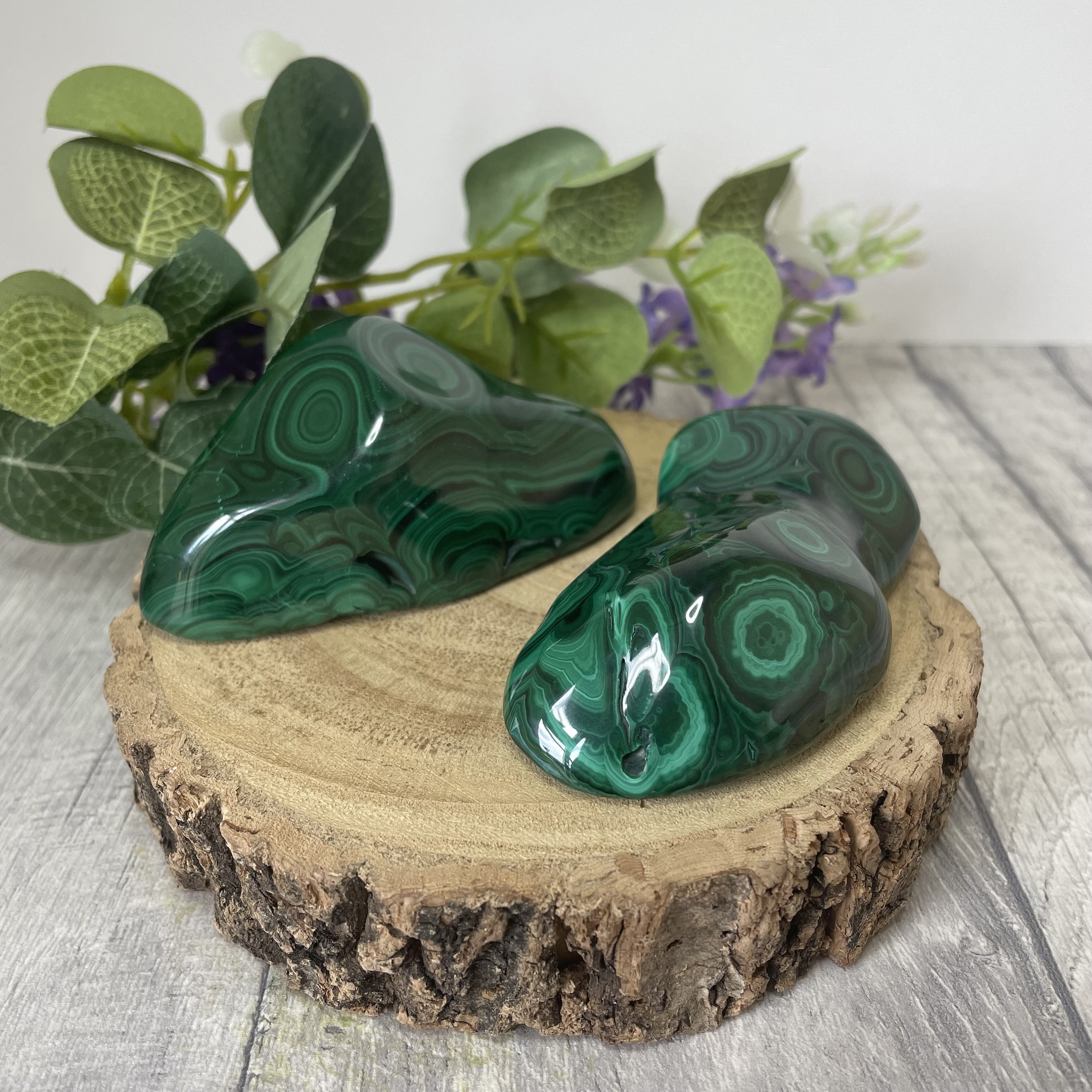 Malachite Polished Free Form Stone