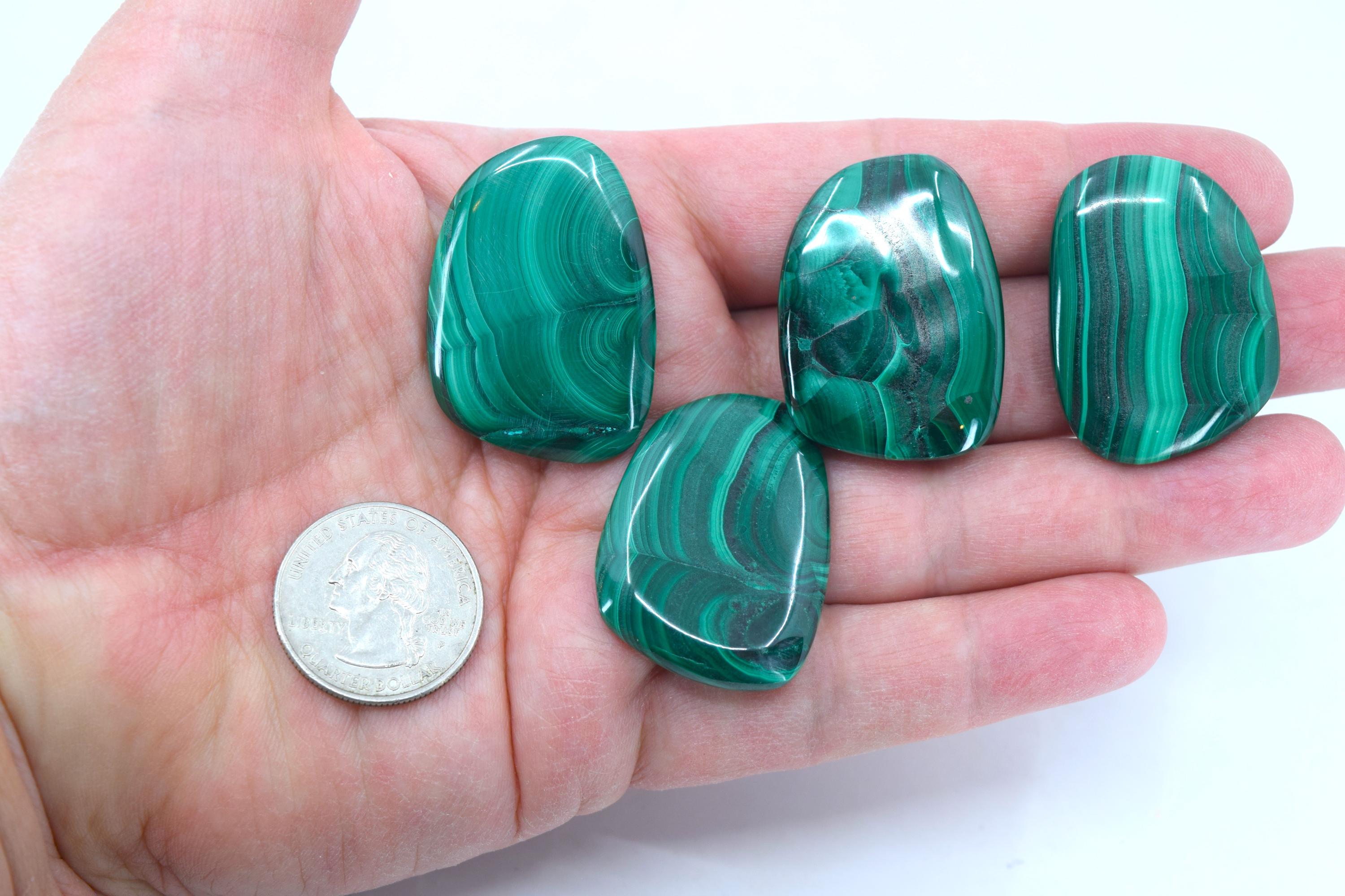 You Pick Malachite Palm Stone