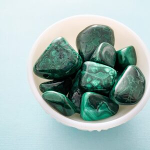 1 Malachite Tumbled Stone, Malachite Healing Crystal 1 Malachite Tumbled Stone, Malachite Healing Crystal
