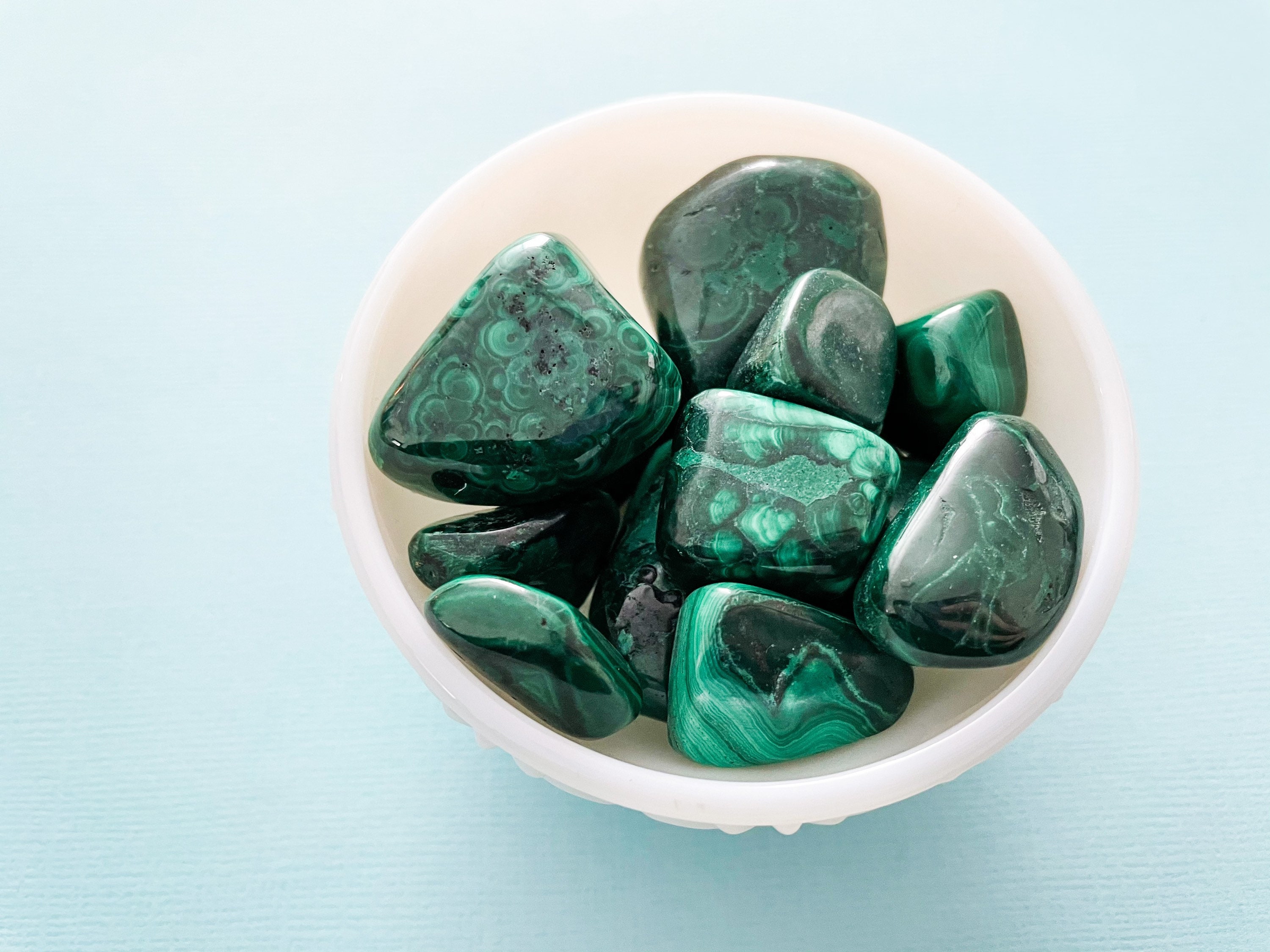 1 Malachite Tumbled Stone, Malachite Healing Crystal 1 Malachite Tumbled Stone, Malachite Healing Crystal