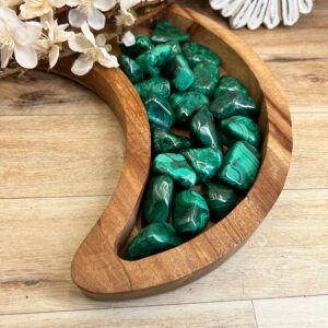 Congo Malachite Tumble Stone: Polished A Grade Crystal Congo Malachite Tumble Stone: Polished A Grade Crystal