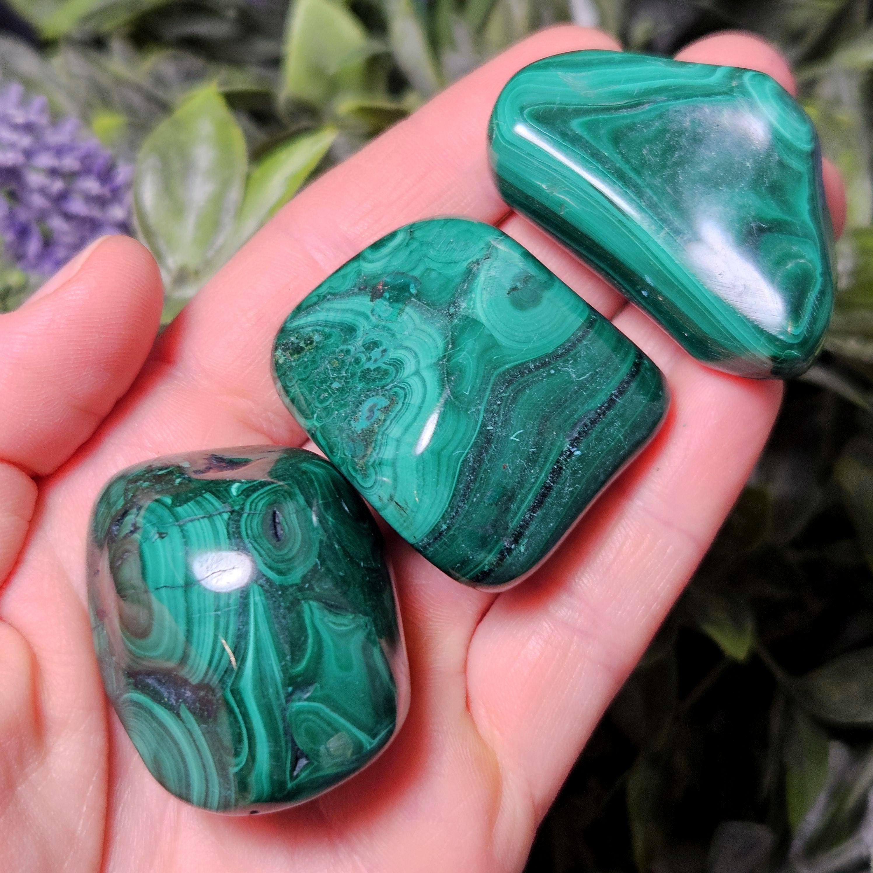 Malachite Crystal - Tumbled Malachite - Polished Malachite - Green Malachite - Quality Malachite - Malachite Specimen