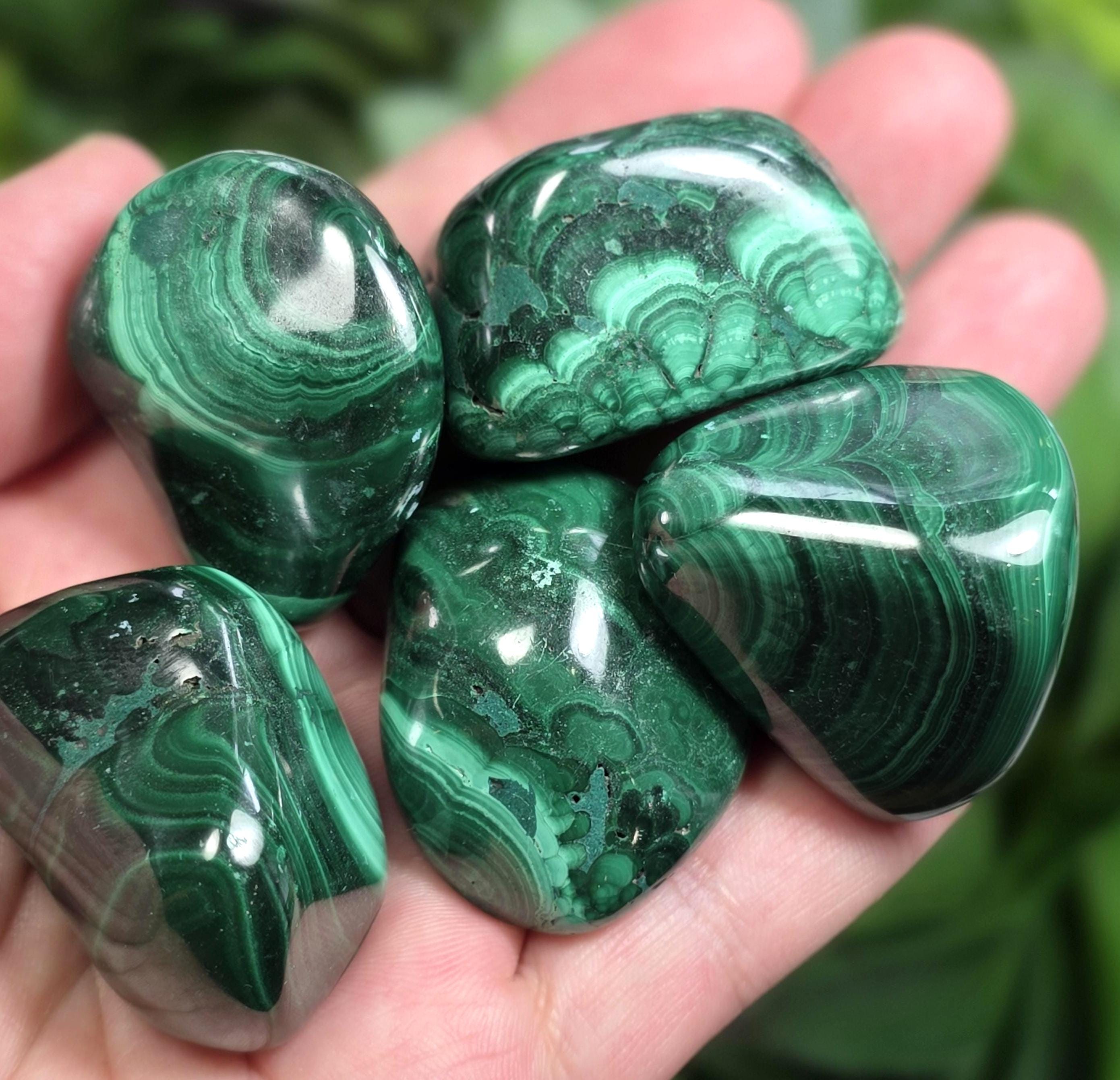 Malachite Crystal - Tumbled Malachite - Polished Malachite - Green Malachite - Quality Malachite - Malachite Specimen