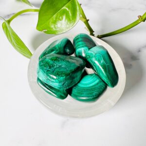 EMOTIONAL HEALING - Malachite Tumble Stone EMOTIONAL HEALING - Malachite Tumble Stone