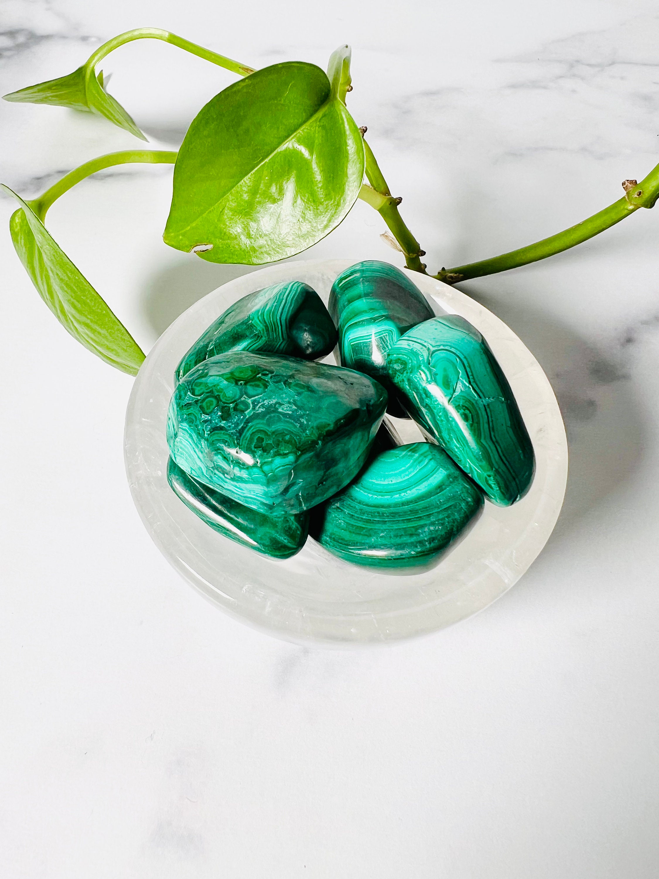 Emotional Healing - Malachite Tumble Stone