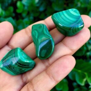 Green Malachite Crystal (1) Tumbled Malatchite Stone, Large Malachite Polished Gemstone NATURAL Green Malachite Crystal (1) Tumbled Malatchite Stone, Large Malachite Polished Gemstone NATURAL