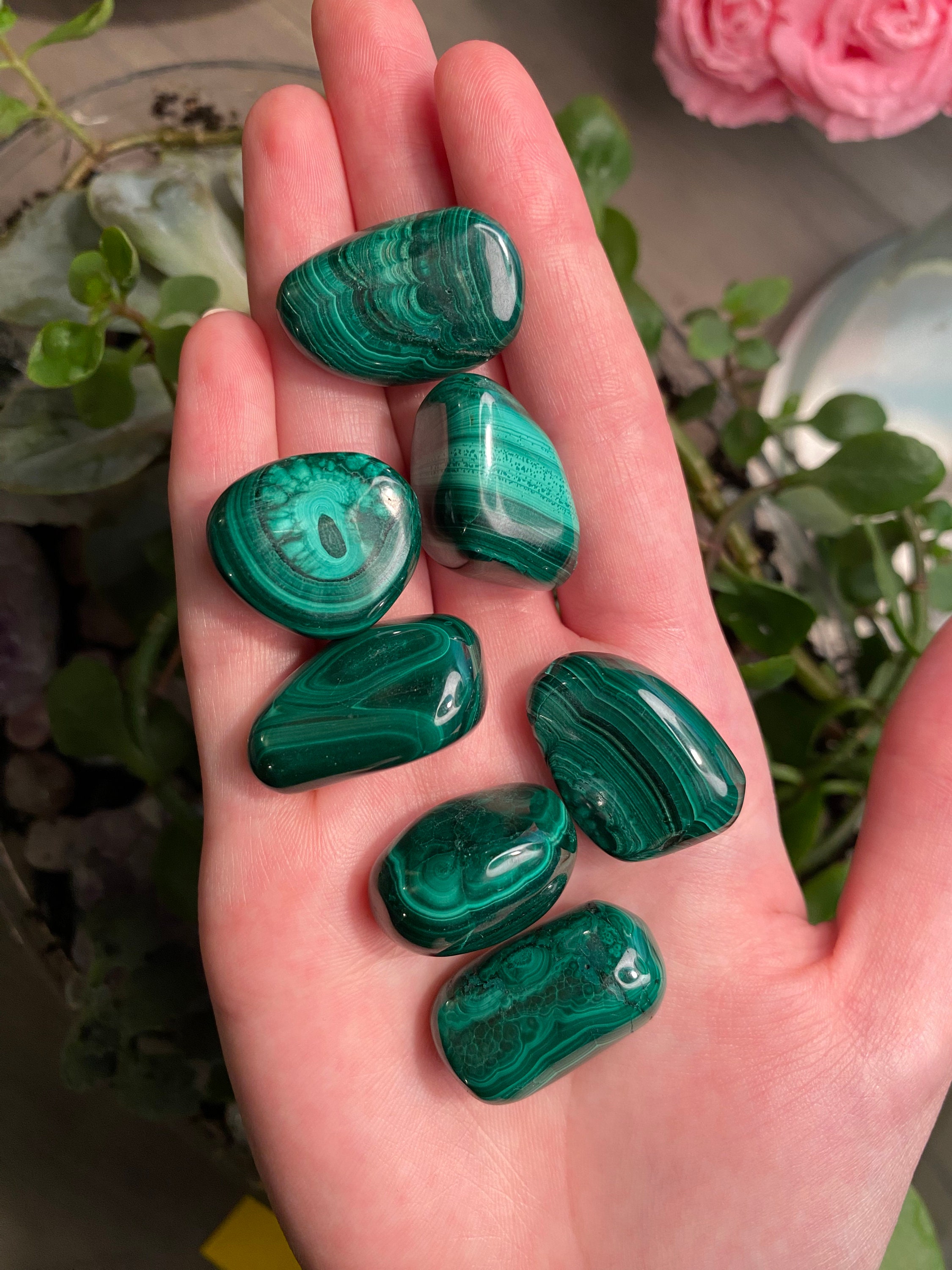 High Quality Malachite Tumble